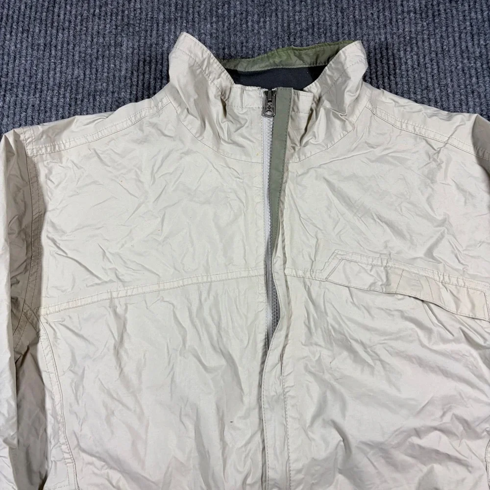 Columbia Jacket Men's L XCO Full Zip‎ Windbreaker Beige Hiking Outdoor